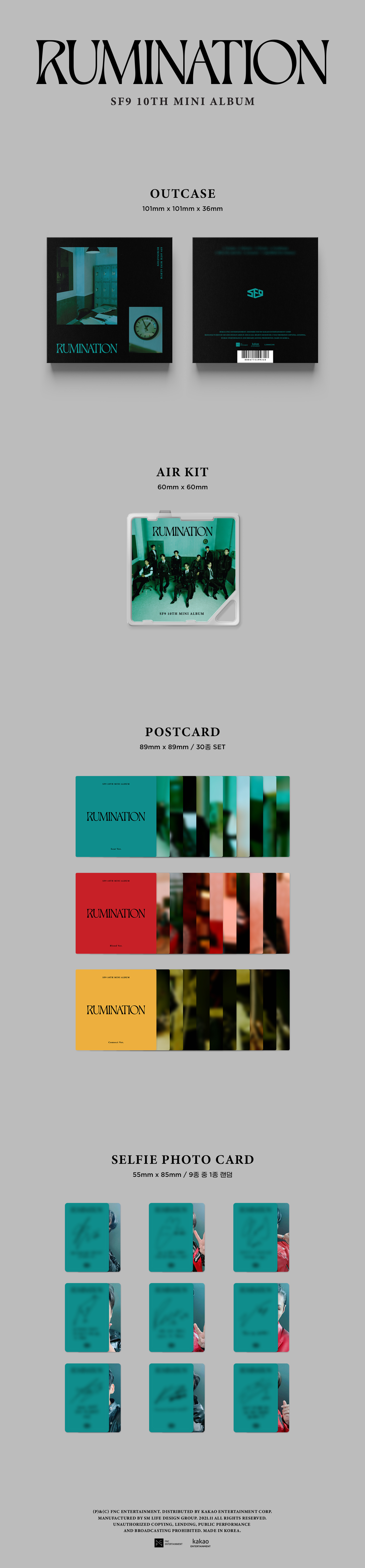 ktown4u.com : SF9 - 10TH MINI ALBUM [RUMINATION] (KIT)